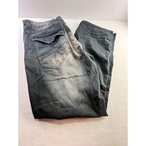 Southpole Jeans Mens 36 Gray Faded Baggy Y2K Denim Flap Pocket Streetwear